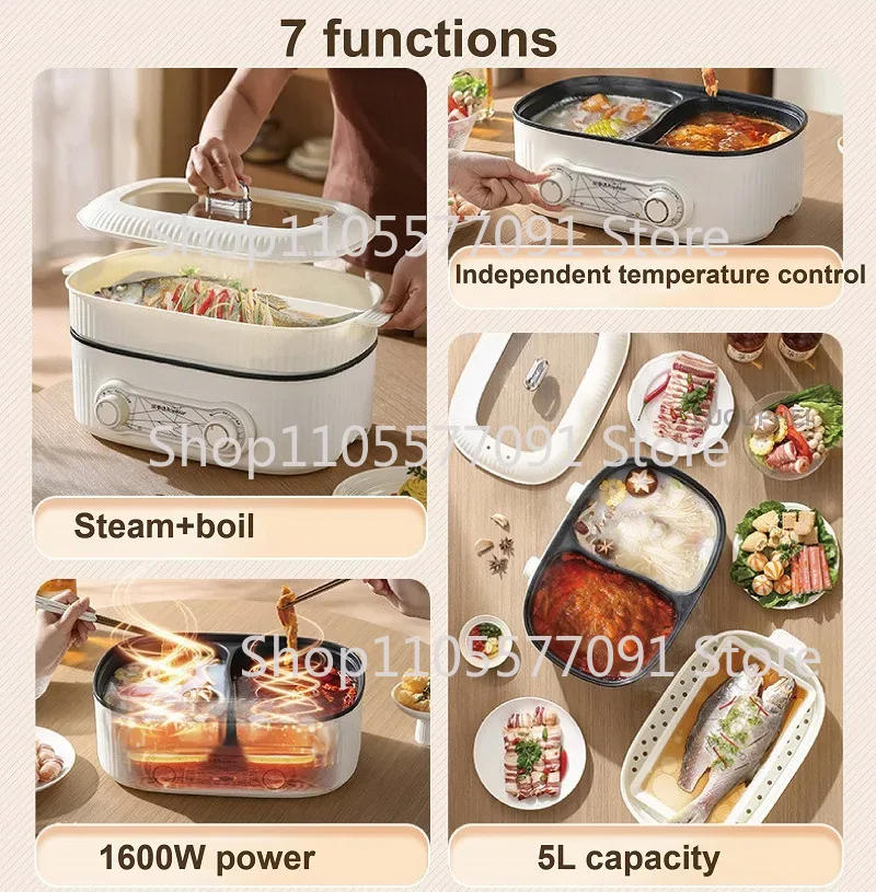 6L Electric Cooking Pot Home D - Home Cooking Heater 评论和价格