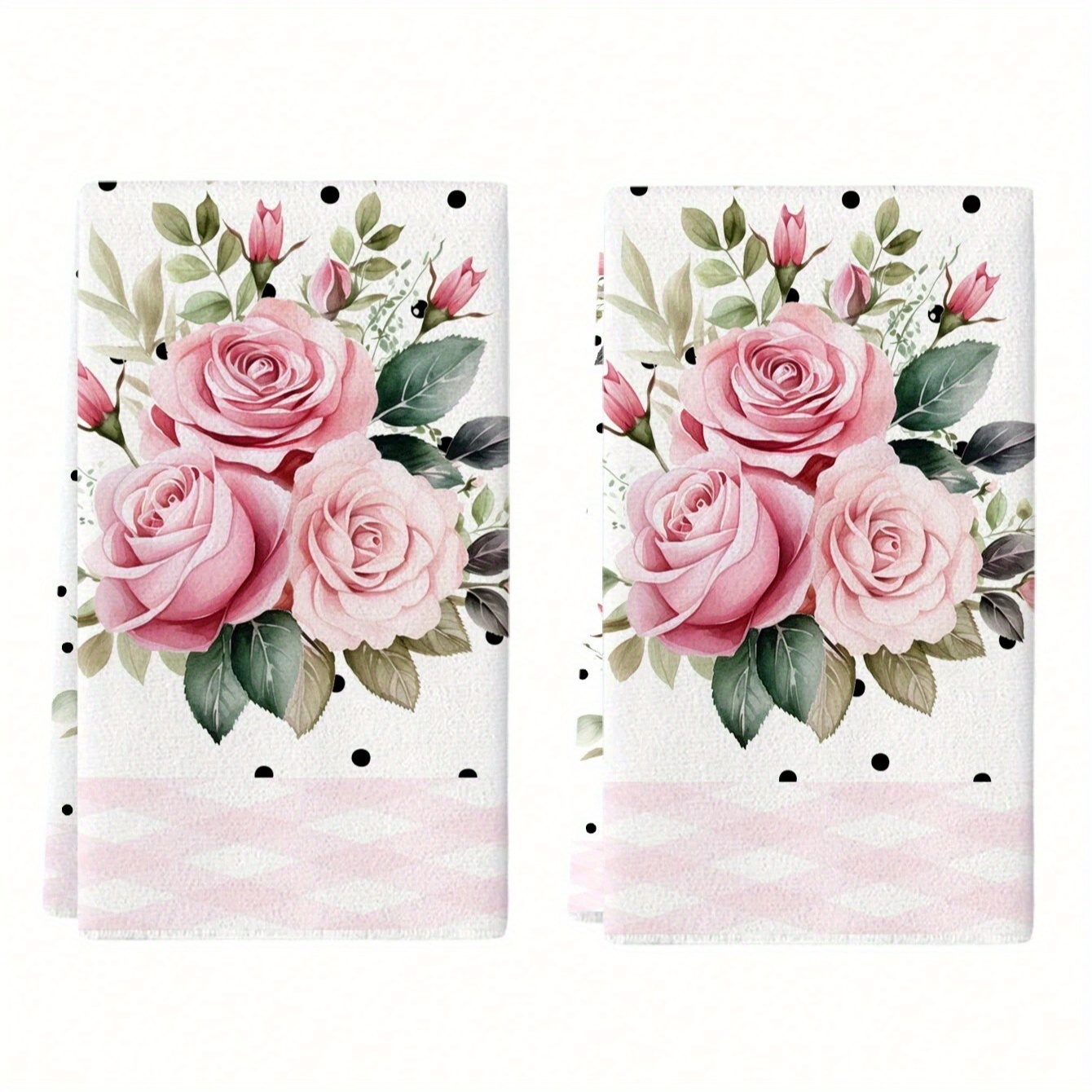 2Pcs, Polka Dot Light Pink Pat - Home Cooking Cookbook 评论和价格