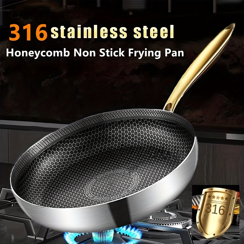 316 Stainless Steel Frying Pan - Home Cooking Cookbook 评论和价格